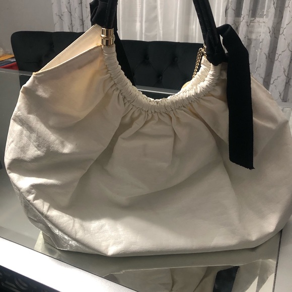 Stella McCartney XL Hobo Bag White Vegan Leather Oversized Designer - Picture 6 of 14